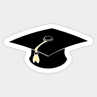 Grad Cap Sticker